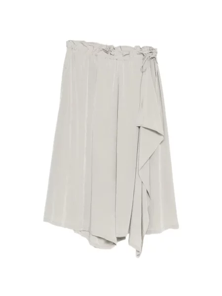 Pantaloni Y's din crep gri