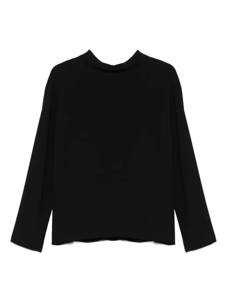 Długa bluzka Carven z długim rękawem czarna