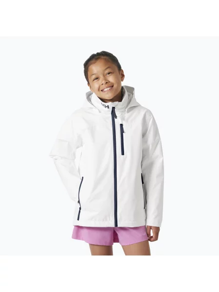 Gyerek vitorlás dzseki Helly Hansen Crew Midlayer white. Méret: fehér