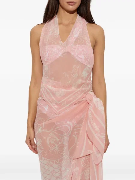 Top Balmain cu imagine cu model paisley roz