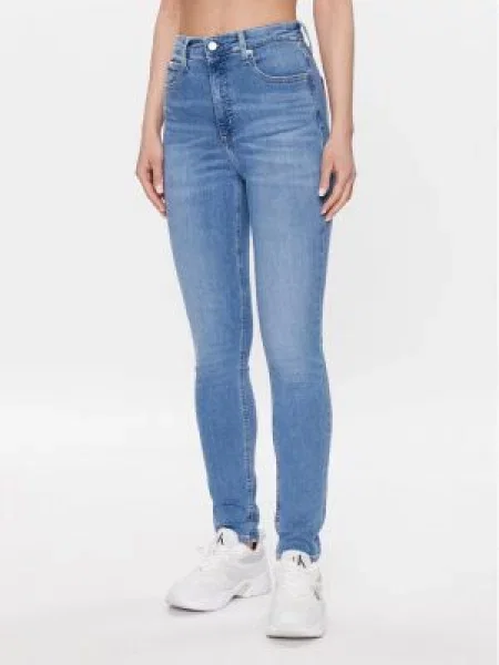 Skinny fit traperice Calvin Klein Jeans plava