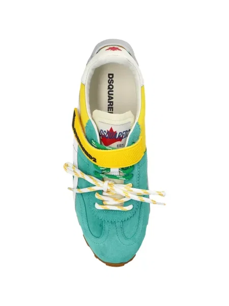Sneakerși Dsquared2 cu șireturi din dantelă verde