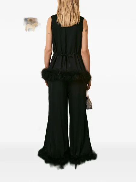 Pantaloni Sleeper cu pene negru