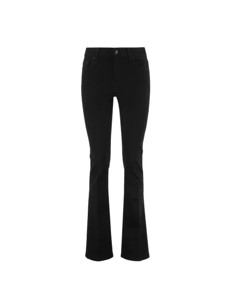 Jeansy 7 For All Mankind z wysoką talią czarne