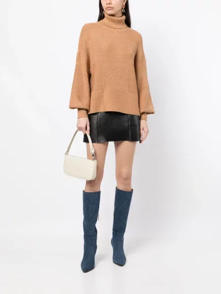 Sweter Staud brązowy