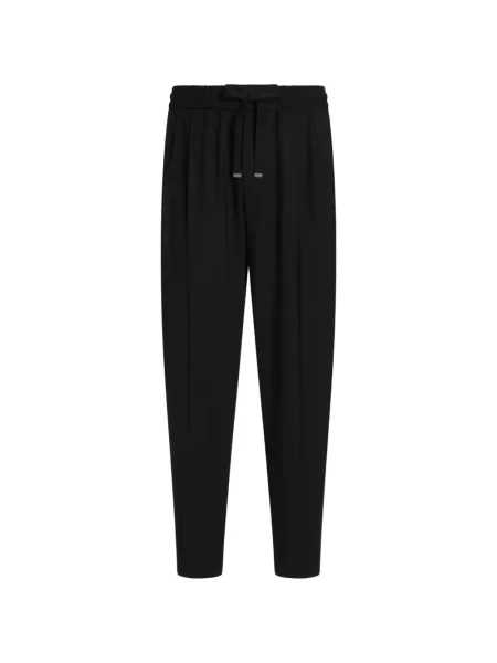 Pantaloni de jogging Dolce & Gabbana de lână alergare negru