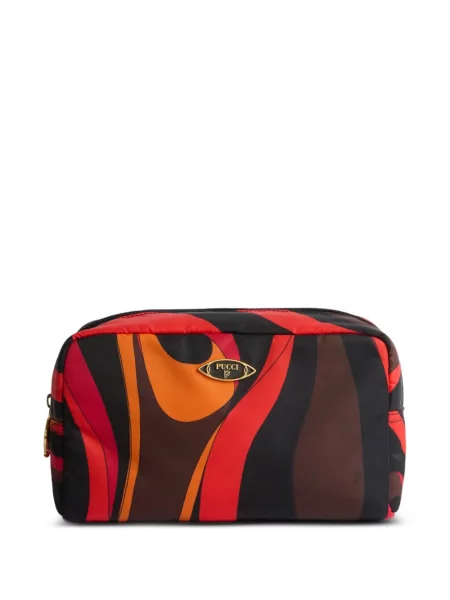 Pungă cosmetică Pucci cu imagine negru