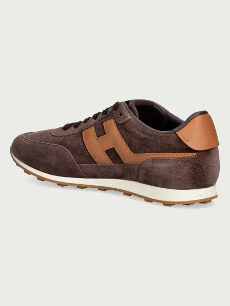Замшевые кроссовки Hogan