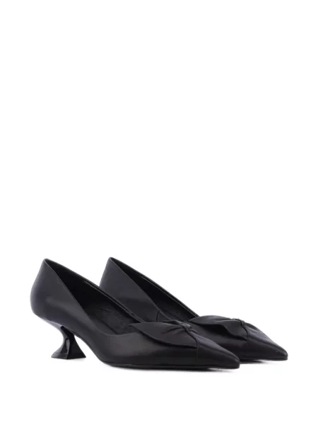 Pantofi cu toc Lola Cruz cu funde negru