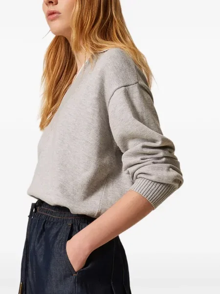 Fustă midi Twinset până la genunchi albastru