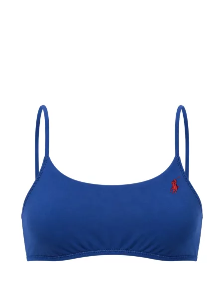Ριγέ πουκάμισο Polo Ralph Lauren με κέντημα μπλε