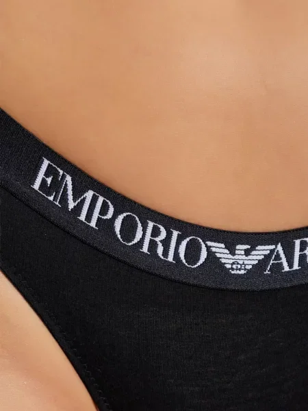 Chiloți briefs Emporio Armani cu autograf negru
