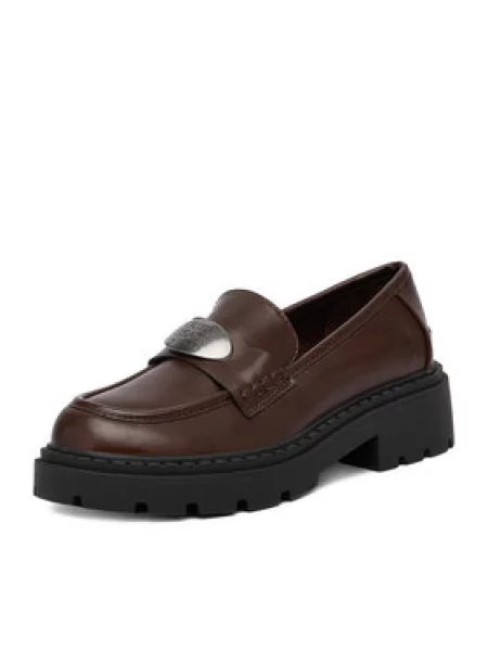 Loaferice Guess Jeans smeđa