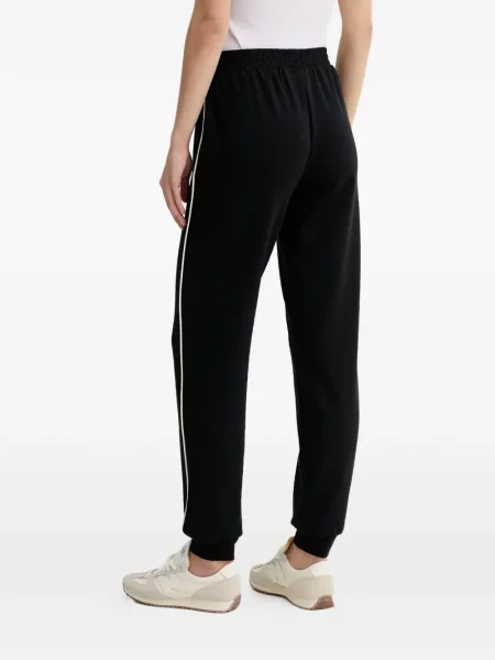 Ριγέ τρέξιμο παντελόνι Guess με αυτόγραφο μαύρο
