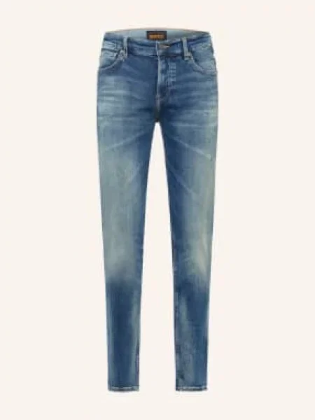 Boss Džíny Onyx Slim Taper Fit bright blue modré