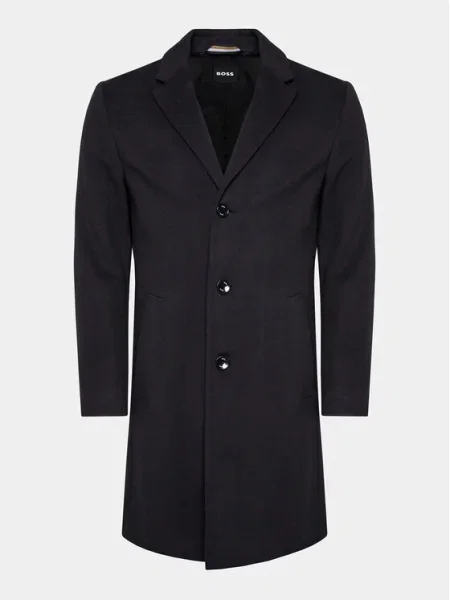 Boss Palton de lână Bleumarin