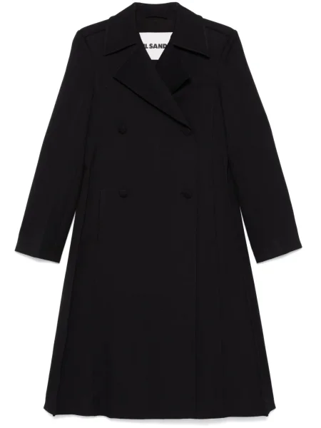 Dvouřadý kabát Jil Sander Pre-owned černý