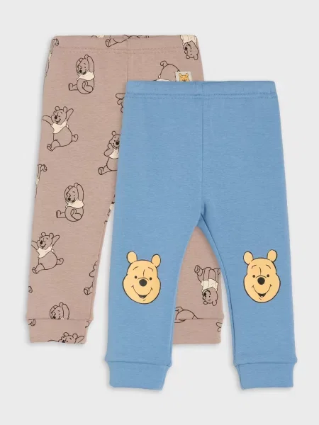 Sinsay Zateplené legíny Winnie the Pooh 2 pack béžová