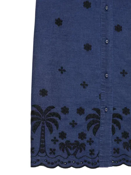 Rochie tip cămașă Mc2 Saint Barth albastru