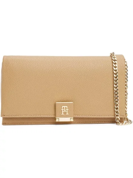 Tommy Hilfiger crossbody kabelka dámska z imitácie kože béžová