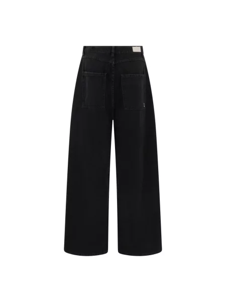 Szerokie jeansy Icon Denim czarne