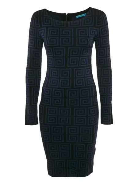 Sukienka Alice + Olivia wełniana garniturowa niebieska