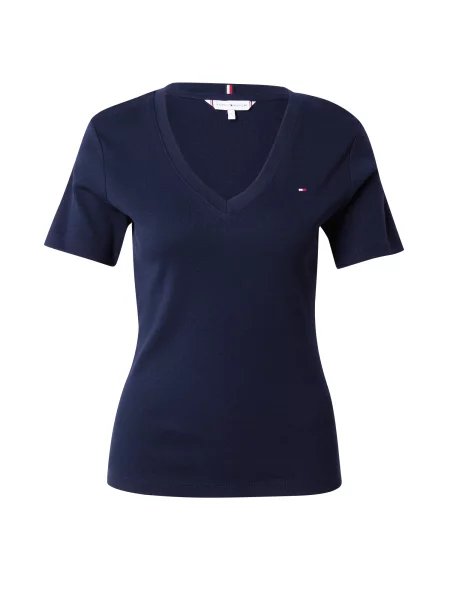 TOMMY HILFIGER Tricou Cody bleumarin / roșu alb