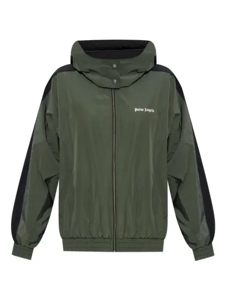 Geacă Palm Angels cu glugă verde
