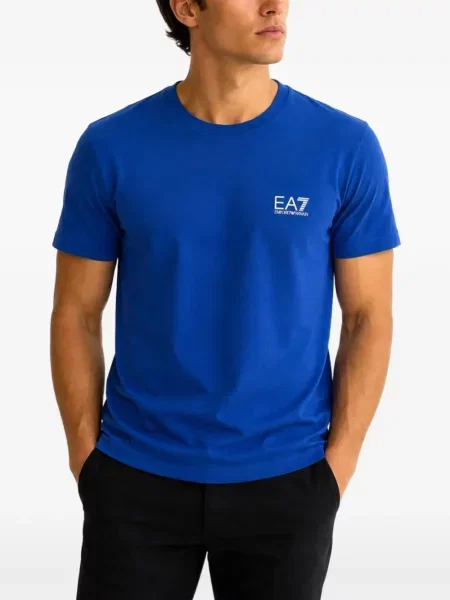 Tricou Emporio Armani cu imagine albastru