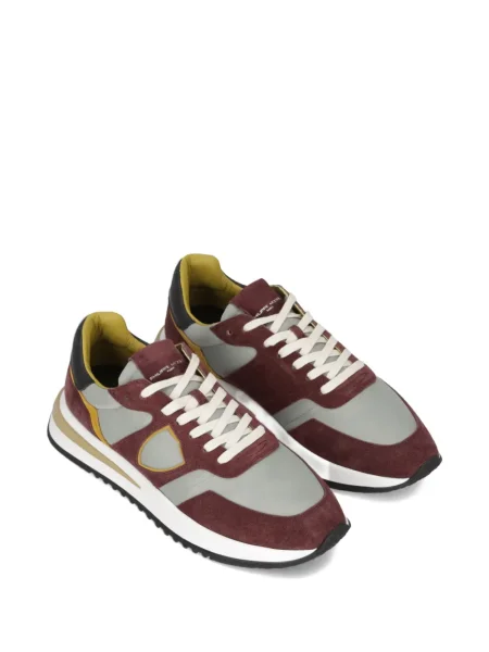 Sneakerși Philippe Model Paris din piele de căprioară roșu