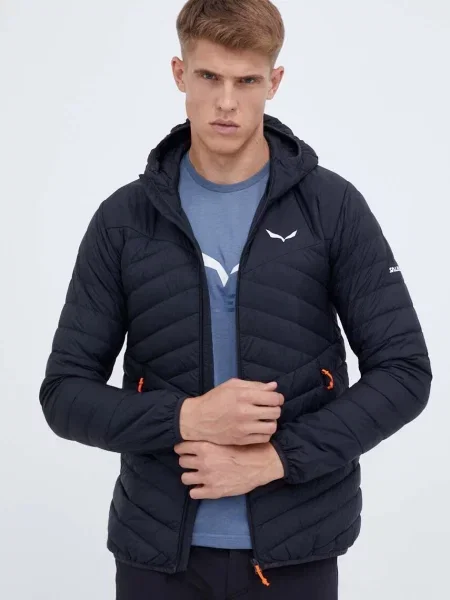 Sportska pernata jakna Salewa BRENTA za zimu crna