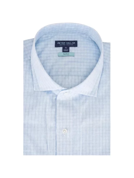 Cămașă Peter Millar în carouri albastru