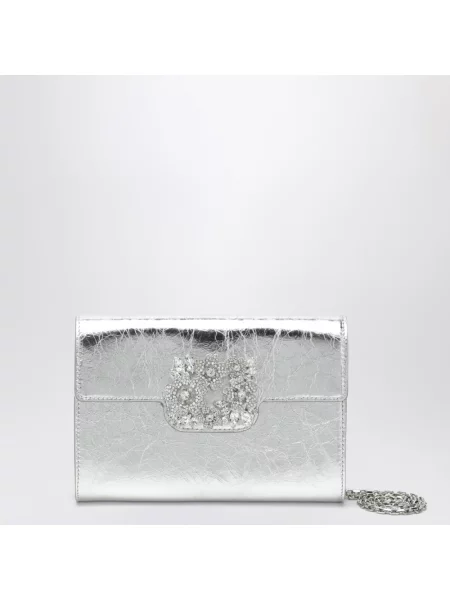 Torebka Roger Vivier skórzana szara