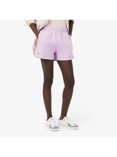 Lacoste Szorty Z Piki Double Face różowe