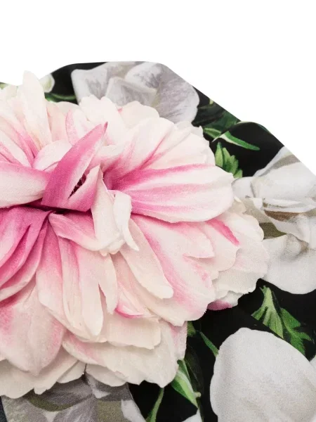 Căciulă Dolce & Gabbana cu model floral cu imagine negru