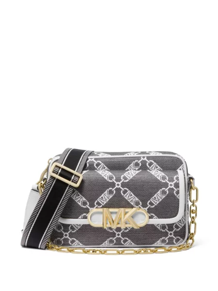Matlasat sneakerși Michael Michael Kors din piele alb