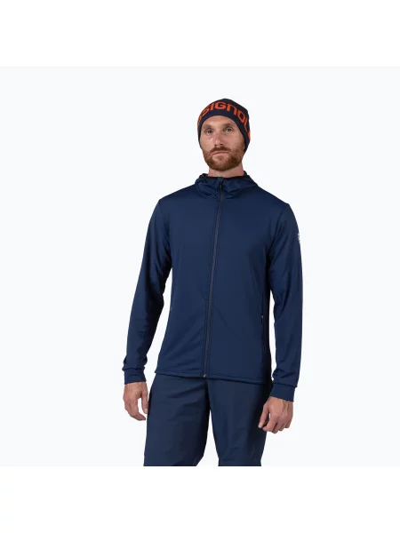 Hanorac cu glugă Rossignol din fleece marină