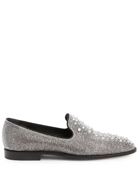 Pantofi loafer Giuseppe Zanotti de cristal negru