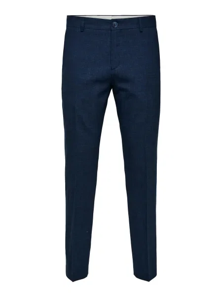 SELECTED HOMME Pantaloni cu dungă Oasis bleumarin