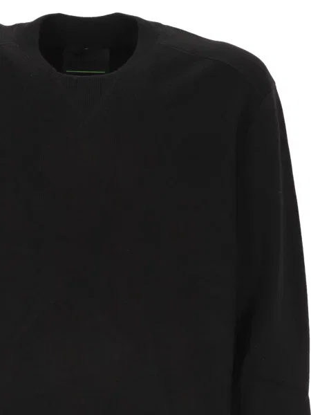 Hanorac crewneck Macron cu decolteu rotund negru