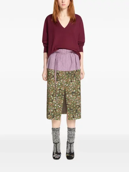 Megztinis Dries Van Noten iš merino vilnos raudona