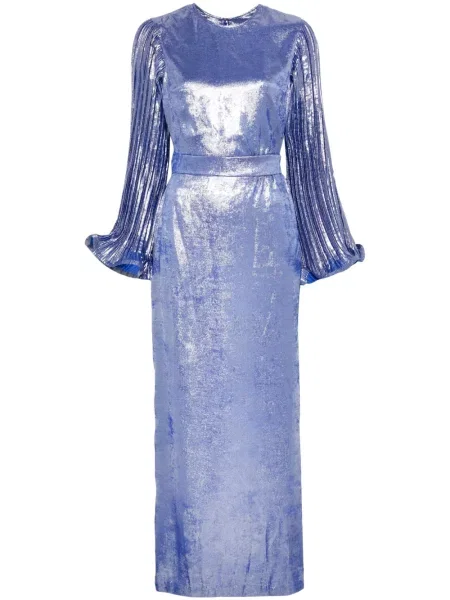 Rochie maxi Baruni de costum albastru