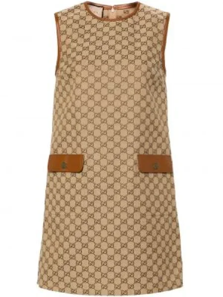 Rochie Gucci fără mâneci maro