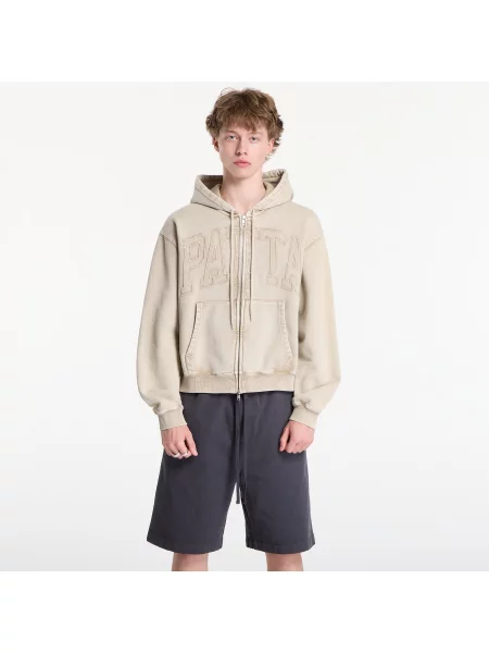 Sweter Patta z kapturem z logo beżowy