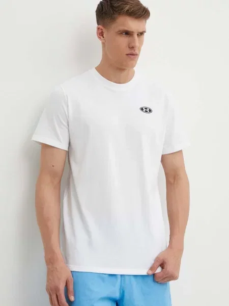Under Armour tricou barbati neted alb