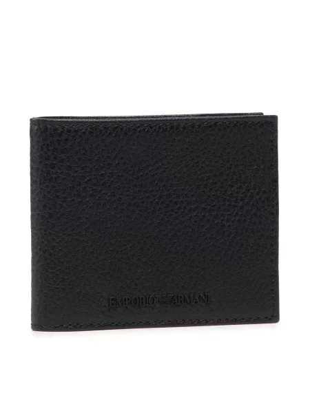 Emporio Armani bőr pénztárca férfi fekete