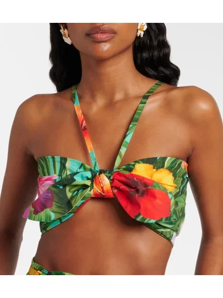 Top Dolce&gabbana cu funde cu model floral