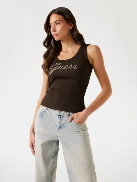 Топ Guess кафяво