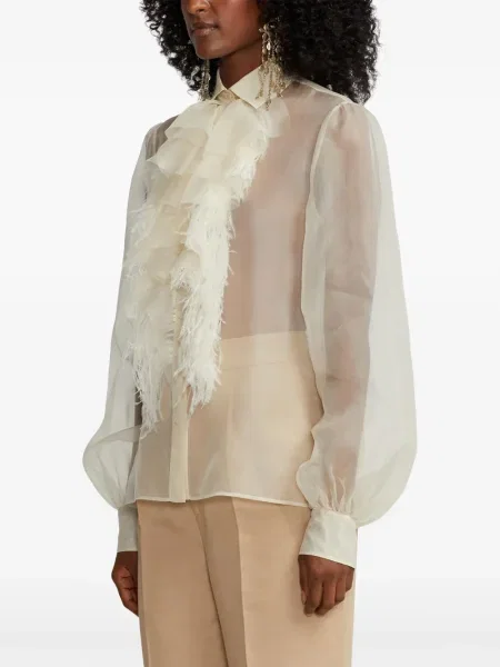 Długa koszula Ralph Lauren Collection z organzy