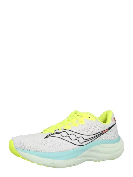 Saucony Tenisice za trčanje RIDE neonsko žuta / narančasto crvena / crna bijela